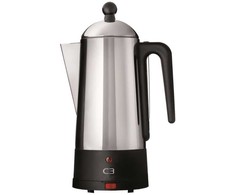 Kavos aparatas C3 Design Percolator 6 cup, brushed, Stainless Steel, Elektrinė kavos percolator, 0.9 L, Malta kava, 500 W, Nerūdijantis plienas