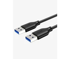 Cabletime CT-C160-U3-AMAMN-B2, 2 m, USB A, USB A, USB 3.2 Gen 1 (3.1 Gen 1), 5 Gbit/s, Juoda