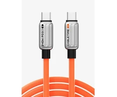 Cabletime CT-CM240-ZS02, 2 m, USB C, USB C, 480 Gbit/s, Oranžinis