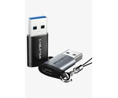Cabletime CP73B, USB Type-A, USB Type-C, Juoda