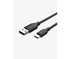 Cabletime CT-C160-U32(3A)-CMAM1-B2, 2 m, USB C, USB A, USB 2.0, 0,48 Gbit/s, Juoda