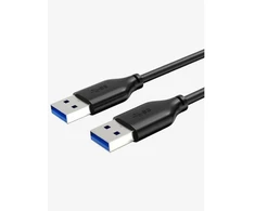Cabletime CT-C160-U3-AMAMN-B1, 1 m, USB A, USB A, USB 3.2 Gen 1 (3.1 Gen 1), 5 Gbit/s, Juoda