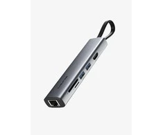 Cabletime USB-C dokas, 7 prievadai, 2x USB-A 3.2 Gen 1, 1x HDMI 4K@60Hz,