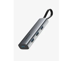 Cabletime USB-C šakotuvas, 4x USB-A prievadai, USB 3.2 Gen 1, 5Gbps, Space