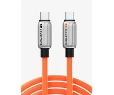 Cabletime CT-CM240-ZS02, 2 m, USB C, USB C, 480 Gbit/s, Oranžinis