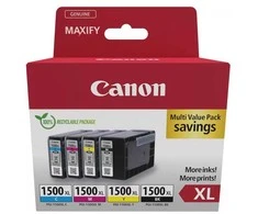 Canon PGI-1500XL C, M, Y, BK rašalo kasečių sudėtinė pakuotė