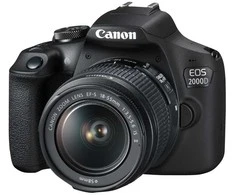 Canon EOS 2000D BK 18-55 IS II EU26, 24,1 MP, 6000 x 4000 pikselių, CMOS, „Full HD“, juoda