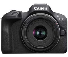Canon EOS R100 + RF-S 18-45mm F4.5-6.3 IS STM Kit, 24.1 MP, 6000 x 4000 pikselių, CMOS, 4K Ultra HD, 309 g, Juodas