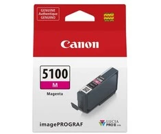 Originalus „Canon“ rašalo kasetė PFI-5100 M, 6954C001, rausvai raudona