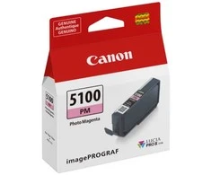 Originalus „Canon“ rašalo kasetė PFI-5100 PM, 6957C001, foto, rausvai raudona