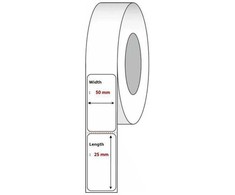Capture Label 50x25 - Core 19. Baltas.
