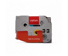 Capture 6mm x 8m Baltas on Juodas Tape