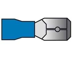 Carpoint Kabelio antgalis, mėlynas, plokščias, kištukas, kištukas 1,5–2,5 mm², 10 vnt.