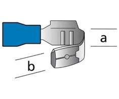 Carpoint Kabelių antgaliai mėlyni kištukai/lizdai 1,5-2,5 mm² 10 vnt.