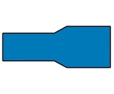 Carpoint Kabelio antgalis, mėlynas, moteriškas, plokščias, izoliuotas, 1,5–2,5 mm², 10 vnt.