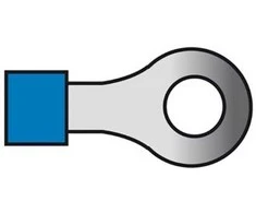 Carpoint Kabelio antgalis, mėlynas žiedas, 5.3mm, 1.5-2.5mm2, 10 vnt.