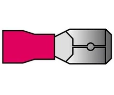 Carpoint Kabelio antgalis, raudonas, plokščias, kištukas, 0,5–1,5 mm², 10 vnt.