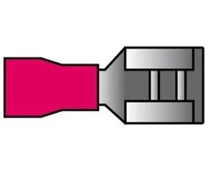 Carpoint Kabelio antgalis, raudonas, plokščias, moteriškas, 0,5–1,5 mm², 10 vnt.