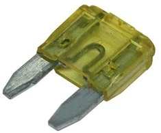 Carpoint Mini saugikliai 20 amperų (50 vnt. pakuotė)