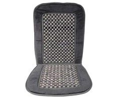 Carpoint Medinė rutulinė sėdynė su pilku veliūriniu kraštu