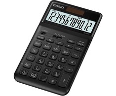 Casio JW-200SC-BK, Stalinis, Bazinis, 12 skaitmenų, Pakreipiamas ekranas, Baterija / Saulės energija, Juoda