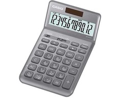 Casio JW-200SC-GY, Stalinis, Bazinis, 12 skaitmenų, Pakreipiamas ekranas, Baterija / Saulės energija, Pilkas