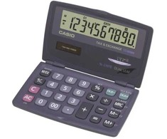 Casio SL-210TE, Kišeninis, Pagrindinis, 10 skaitmenų, Pakreipiamas ekranas, Baterija / Saulės energija, Mėlyna