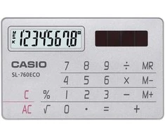 Casio SL-760ECO vizitinių kortelių skaičiuotuvas