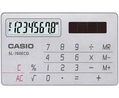 Casio SL-760ECO vizitinių kortelių skaičiuotuvas