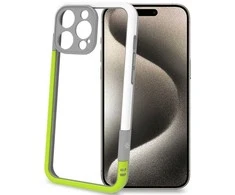 Dėklas Celly Bumper iPhone 16 Pro Max Vit/Limegrön
