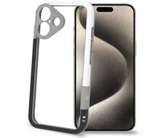 Dėklas Celly Bumper iPhone 16 Svart/Vit