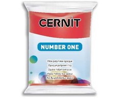 Polimerinė tešla - Cernit - n°1 - Raudona - 56 g - Nontoksiška