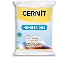 Polimerinė modeliavimo pasta - Cernit - Number One - Geltona - 62g - Vaikams nuo 8 metų