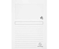 Aplankalas Exacompta Super Skaidrus langas Balta A4 (100 vnt.)