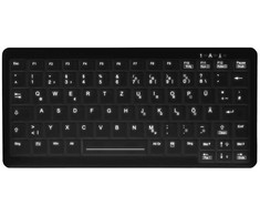 Cherry „Klaviatūra Active Key Contour Hygiene“ mini nešiojamojo kompiuterio stiliaus antspaudas (AK-C4110F-U1-B/US)