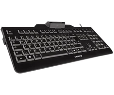 CHERRY KC 1000 SC su laidu Smartcard Klaviatūra, Juodas, USB (QWERTY - UK), Full-size (100%), su laidu, USB, Mechaninė, QWERTY, Juodas