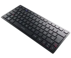 Klaviatūra CHERRY KW 9200 MINI, 75%, laidinė ir belaidė, USB + RF belaidis + Bluetooth, žirklėmis fiksuojamas klavišų jungiklis, QWERTY, juoda