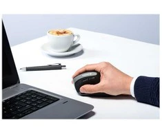 CHERRY MW 4500 Wireless 45 Degree Pelė, Juodas, USB, dešinei rankai, Vertical design, Optinė, RF belaidė, 1200 DPI, Juodas