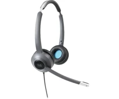 Cisco Ausinės 522, su laidu Dual Ant ausų uždedamos 3.5 mm Ausinės su USB-A Adapteris, Charcoal, 2-Year Limited Liability Garantija (CP-HS-W-522-USB=), su laidu, Office/Call center, 50 - 18000 Hz, Ausinės, Juodas, Pilkas