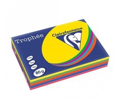 Clairefontaine 1704SC, lazerinis/Inkjet printing, A4 (210x297 mm), 500 sheets, 80 g/m², Mėlyna, Žalias, Oranžinis, Rožinė, Geltona, 5 pc(s)