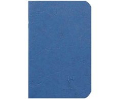Clairefontaine „Amžiaus krepšys“ mėlynas užrašų knygelė 9x14 cm, 96 puslapiai/48 lapai, 90 gramų baltas popierius, be linijų, kartoninis viršelis