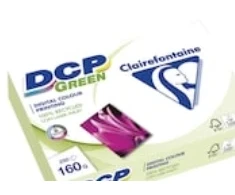 Clairefontaine Popierius su perdirbto pluošto dalimi spalvotam spausdinimui DCP Žalias A4 160 g pakuotė po 250 lapų