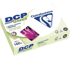 Clairefontaine Popierius su perdirbto pluošto dalimi spalvotam spausdinimui DCP Žalias A4 160 g pakuotė po 250 lapų