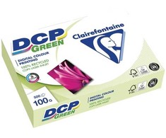 Clairefontaine Perdirbtas popierius spalvotam spausdinimui DCP Žalias A4 100 g pakuotė po 500 lapų
