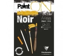 Clairefontaine Paint-On Blok A4 250 gramų 20 lapų rūšiuotas popierius, daugiafunkcis, su viršutiniu sluoksniu