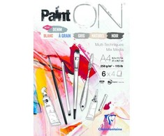 Clairefontaine „PaintON Multi-Techniques“, meninis popierius, 250 g/m², 24 lapai