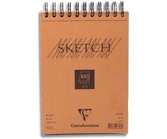Clairefontaine Clairefontaine 96606C, Oranžinis, A5, 100 sheets, 90 g/m², Adult
