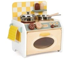 ClassicWorld Klasikinė pasaulio mini medinė žaidimų virtuvėlė vaikams (nuo 3 metų)