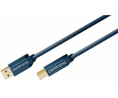 ClickTronic 0.5m USB3.0 A - B m/m, 0.5 m, USB A, USB B, USB 3.2 Gen 1 (3.1 Gen 1), vyriškas/vyriškas, mėlynas