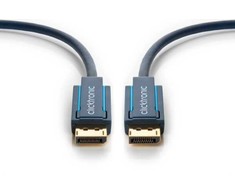 ClickTronic 70714, 7.5 m, DisplayPort, DisplayPort, 3840 x 2160 pikselių, Mėlyna, Gold